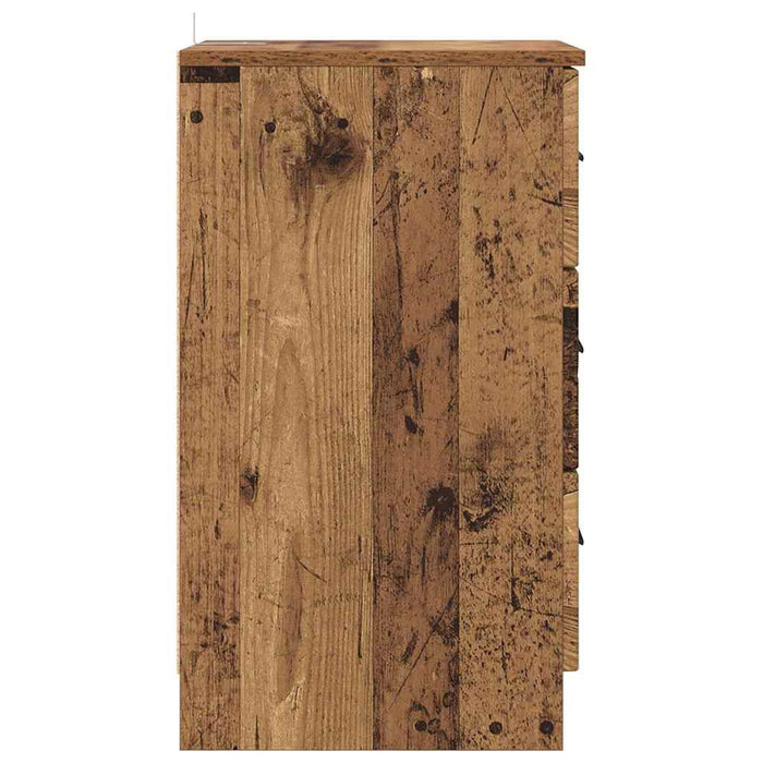 Dulap de noapte Lemn vechi 38 x 38 x 66 cm Lemn compozit - WALTI WALTI