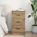 Dulap de noapte stejar artizanal 38 x 38 x 66 cm Lemn compozit - WALTI WALTI