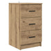Dulap de noapte stejar artizanal 38 x 38 x 66 cm Lemn compozit - WALTI WALTI