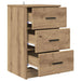 Dulap de noapte stejar artizanal 38 x 38 x 66 cm Lemn compozit - WALTI WALTI