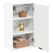 Dulap de Baie Alb 39 x 23,5 x 65 cm Lemn prelucrat, Metal - WALTI WALTI
