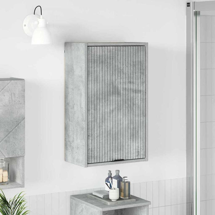 Dulap de Baie cu ușă Gri beton 39 x 23.5 x 65 cm Lemn compozit - WALTI WALTI