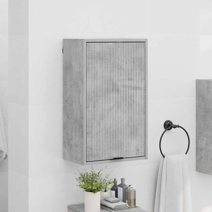 Dulap de Baie cu ușă Gri beton 39 x 23.5 x 65 cm Lemn compozit - WALTI WALTI