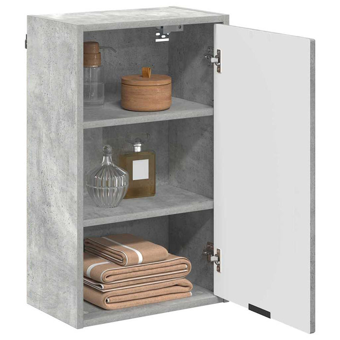 Dulap de Baie cu ușă Gri beton 39 x 23.5 x 65 cm Lemn compozit - WALTI WALTI