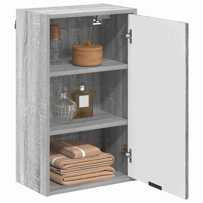 Dulap de Baie cu ușă sonoma gri 39 x 23.5 x 65 cm Lemn compozit - WALTI WALTI