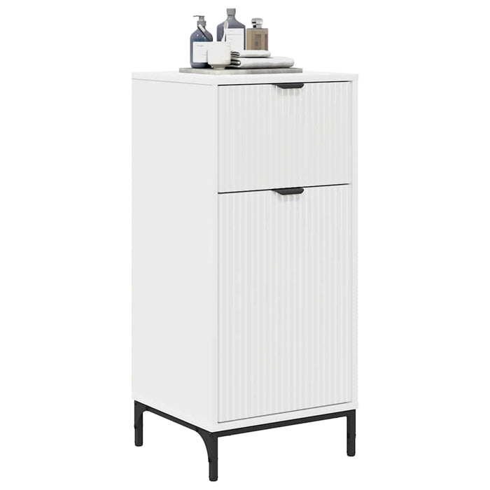 Dulap de Baie Alb 39,5 x 36 x 88 cm Lemn compozit & Metal - WALTI WALTI