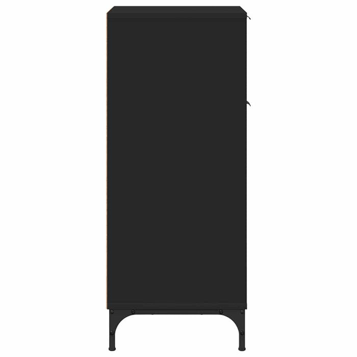 Dulap de Baie Negru 39,5 x 36 x 88 cm Lemn compozit & Metal WALTI