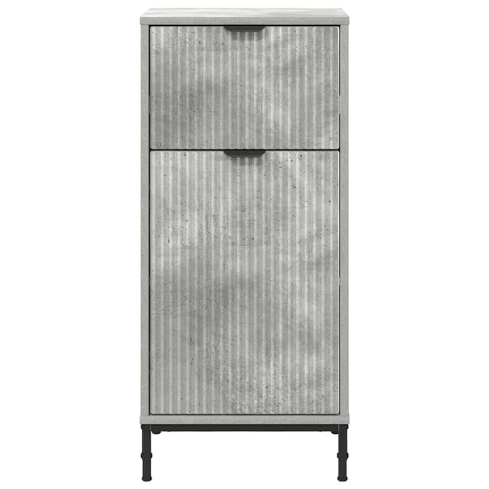 Dulap de Baie cu sertar cu ușă Gri din beton 39,5 x 36 x 88 cm - WALTI WALTI