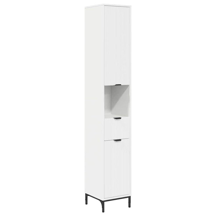 Dulap de baie înalt cu ușă Alb 31.5 x 33 x 190 cm Lemn compozit - WALTI WALTI