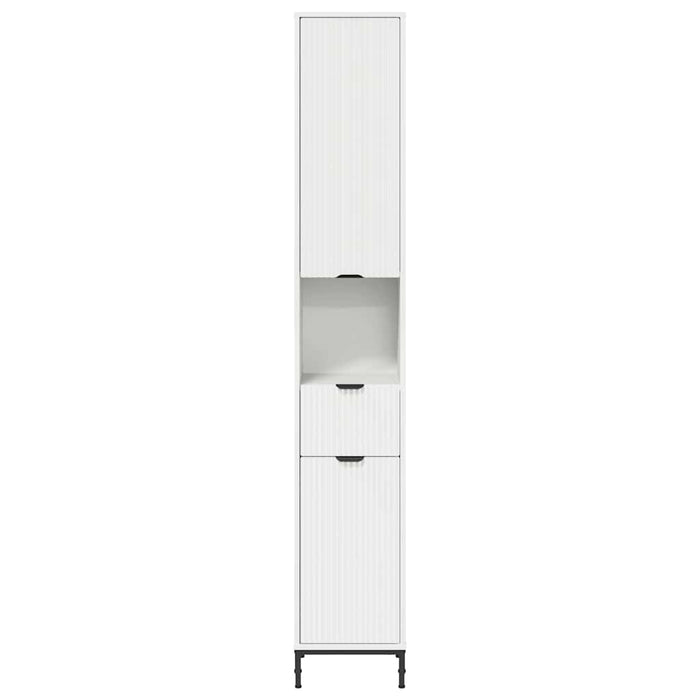 Dulap de baie înalt cu ușă Alb 31.5 x 33 x 190 cm Lemn compozit - WALTI WALTI