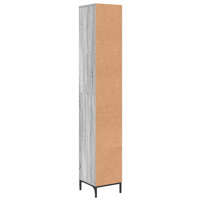 Dulap de baie înalt sonoma gri 31.5 x 33 x 190 cm Lemn compozit - WALTI WALTI