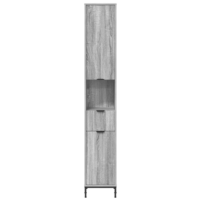 Dulap de baie înalt sonoma gri 31.5 x 33 x 190 cm Lemn compozit - WALTI WALTI