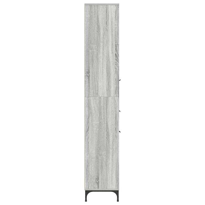 Dulap de baie înalt sonoma gri 31.5 x 33 x 190 cm Lemn compozit - WALTI WALTI
