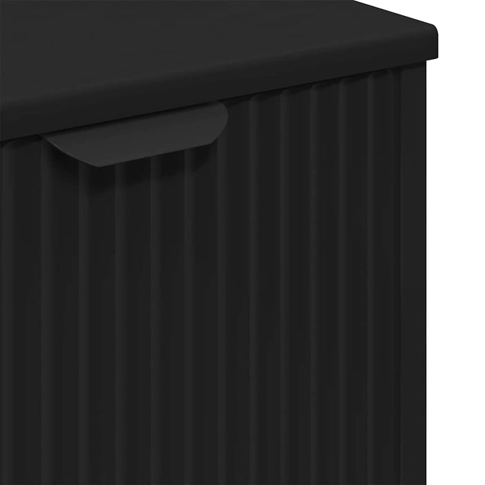Dulap pentru Chiuveta de Baie cu ușă Negru 60,5 x 33,5 x 61 cm WALTI