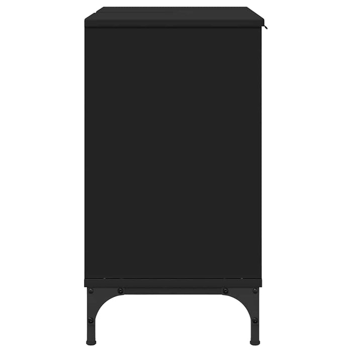 Dulap pentru Chiuveta de Baie cu ușă Negru 60,5 x 33,5 x 61 cm WALTI