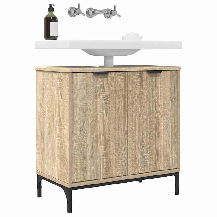 Dulap pentru Chiuveta de Baie Stejar sonoma 60.5 x 33.5 x 61 cm - WALTI WALTI