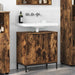 Dulap pentru Chiuveta de Baie Stejar afumat 60.5 x 33.5 x 61 cm - WALTI WALTI