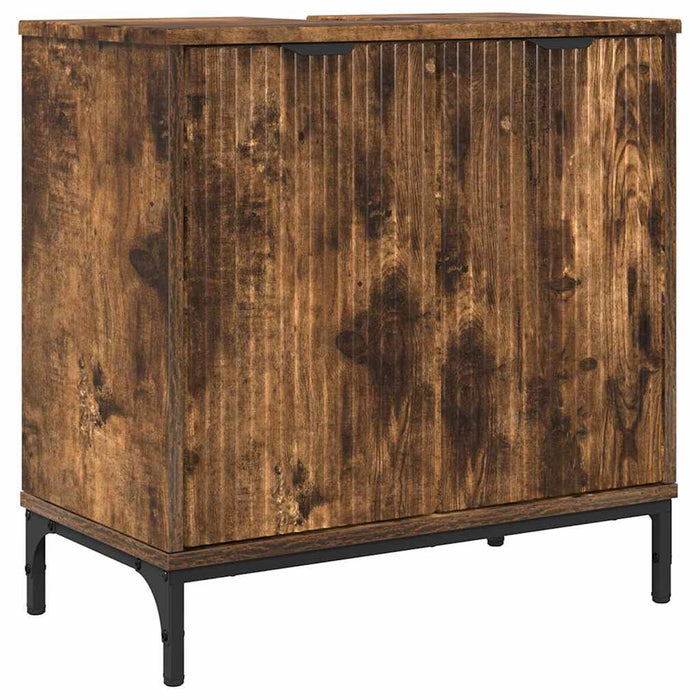 Dulap pentru Chiuveta de Baie Stejar afumat 60.5 x 33.5 x 61 cm - WALTI WALTI