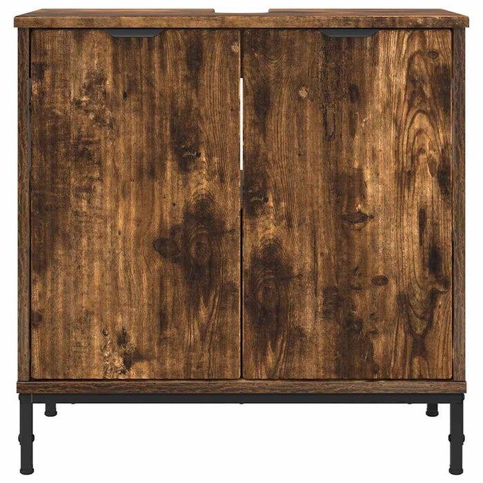 Dulap pentru Chiuveta de Baie Stejar afumat 60.5 x 33.5 x 61 cm - WALTI WALTI