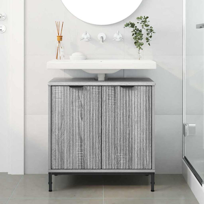 Dulap pentru Chiuveta de Baie sonoma gri 60.5 x 33.5 x 61 cm - WALTI WALTI