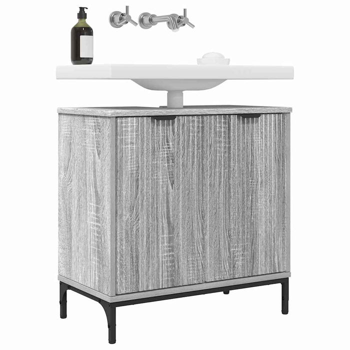 Dulap pentru Chiuveta de Baie sonoma gri 60.5 x 33.5 x 61 cm - WALTI WALTI