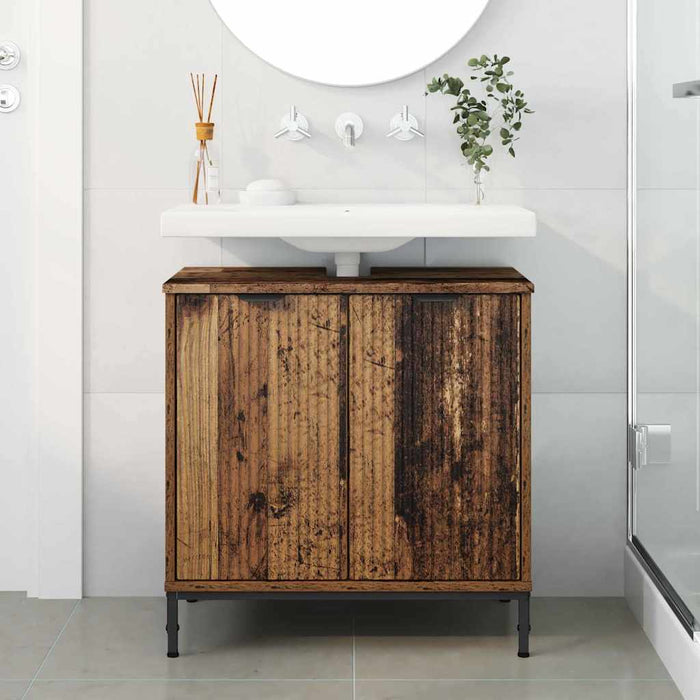 Dulap pentru Chiuveta de Baie Lemn vechi 60.5 x 33.5 x 61 cm - WALTI WALTI