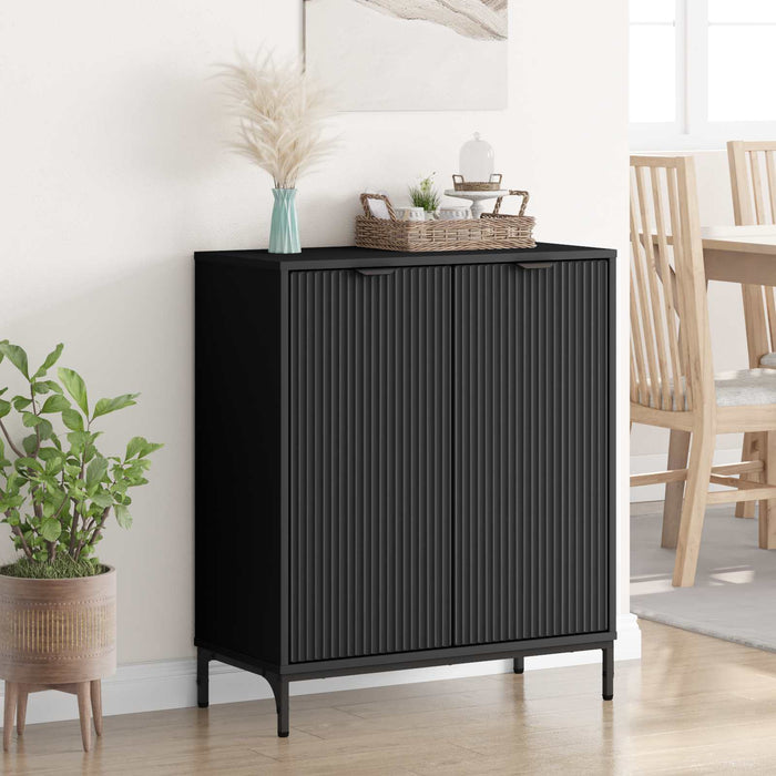 Bufet Negru 69,5 x 33 x 82 cm Lemn compozit WALTI