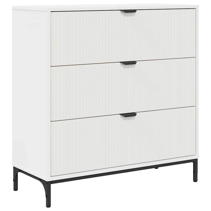 Bufet cu sertar Alb 79.5 x 33 x 82 cm Lemn compozit - WALTI WALTI