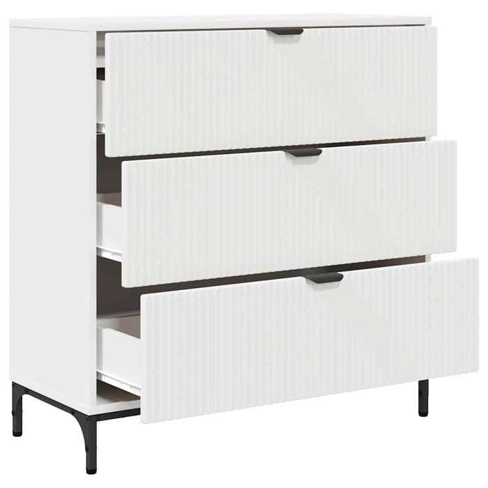 Bufet cu sertar Alb 79.5 x 33 x 82 cm Lemn compozit - WALTI WALTI