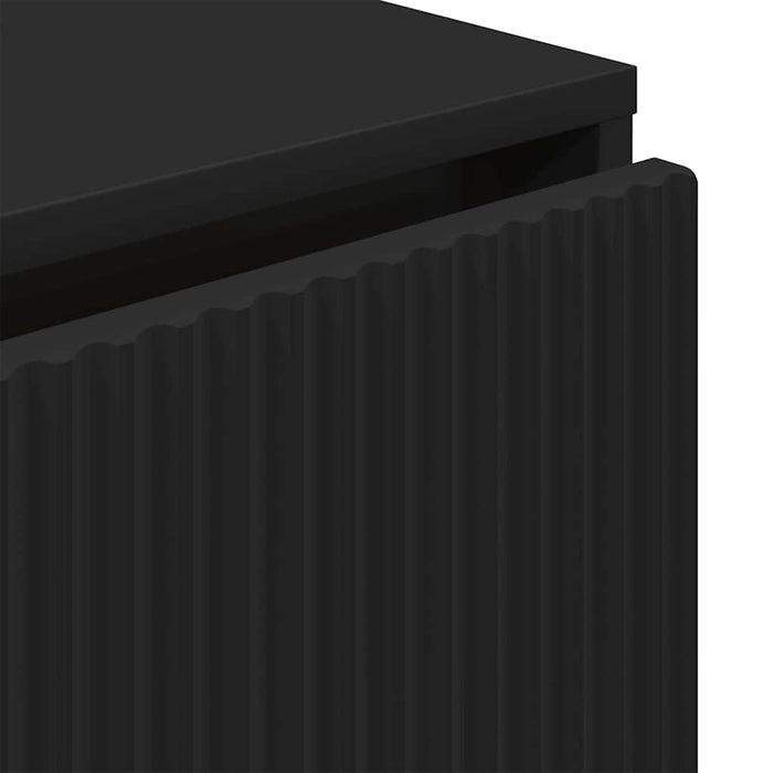 Bufet cu sertar Negru 79,5 x 33 x 82 cm Lemn compozit WALTI