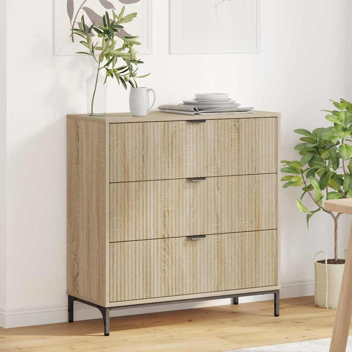 Bufet cu sertar Stejar sonoma 79.5 x 33 x 82 cm Lemn compozit - WALTI WALTI