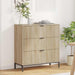 Bufet cu sertar Stejar sonoma 79.5 x 33 x 82 cm Lemn compozit - WALTI WALTI