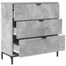 Bufet cu sertar Gri beton 79.5 x 33 x 82 cm Lemn compozit - WALTI WALTI