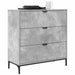 Bufet cu sertar Gri beton 79.5 x 33 x 82 cm Lemn compozit - WALTI WALTI