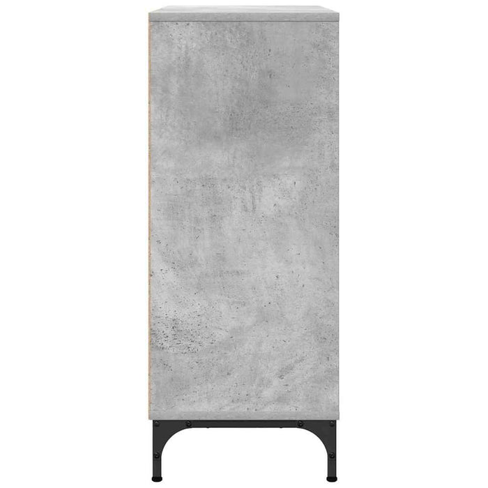 Bufet cu sertar Gri beton 79.5 x 33 x 82 cm Lemn compozit - WALTI WALTI