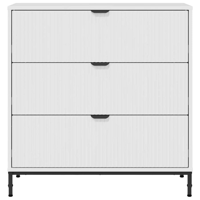 Bufet Alb foarte lucios 79.5 x 33 x 82 cm Lemn compozit - WALTI WALTI