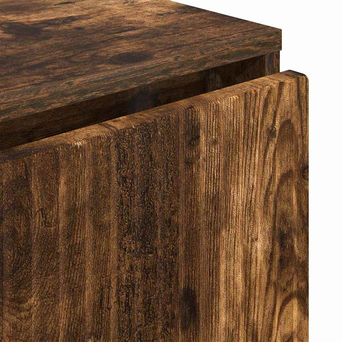 Bufet cu sertar Stejar afumat 79.5 x 33 x 82 cm Lemn compozit - WALTI WALTI
