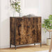 Bufet cu sertar Stejar afumat 79.5 x 33 x 82 cm Lemn compozit - WALTI WALTI