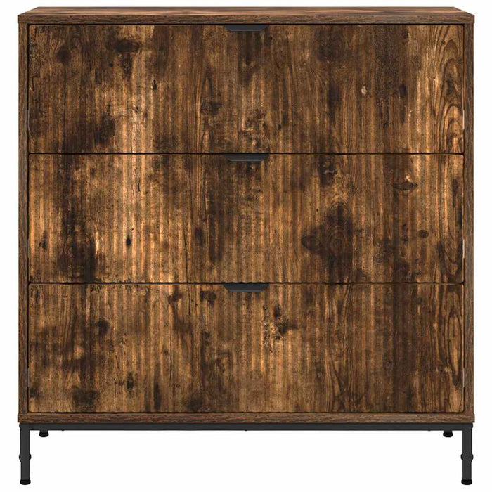 Bufet cu sertar Stejar afumat 79.5 x 33 x 82 cm Lemn compozit - WALTI WALTI