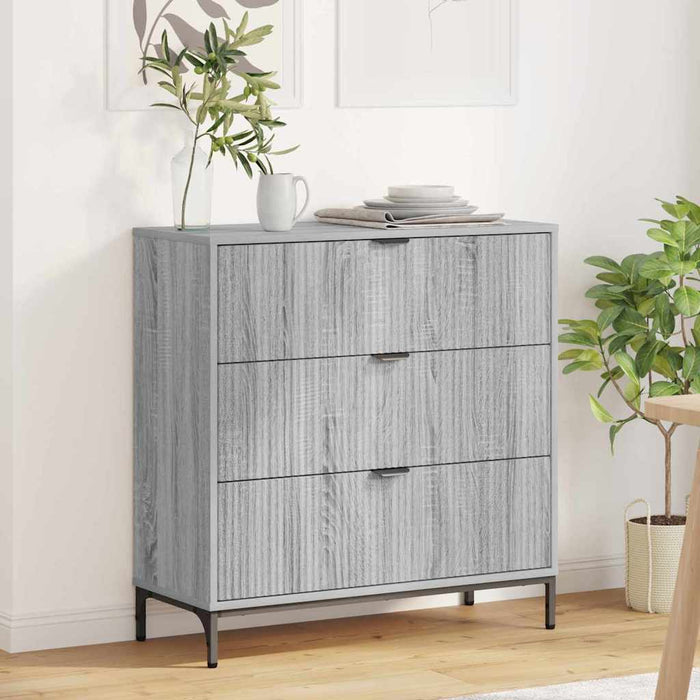 Bufet cu sertar sonoma gri 79.5 x 33 x 82 cm Lemn compozit - WALTI WALTI