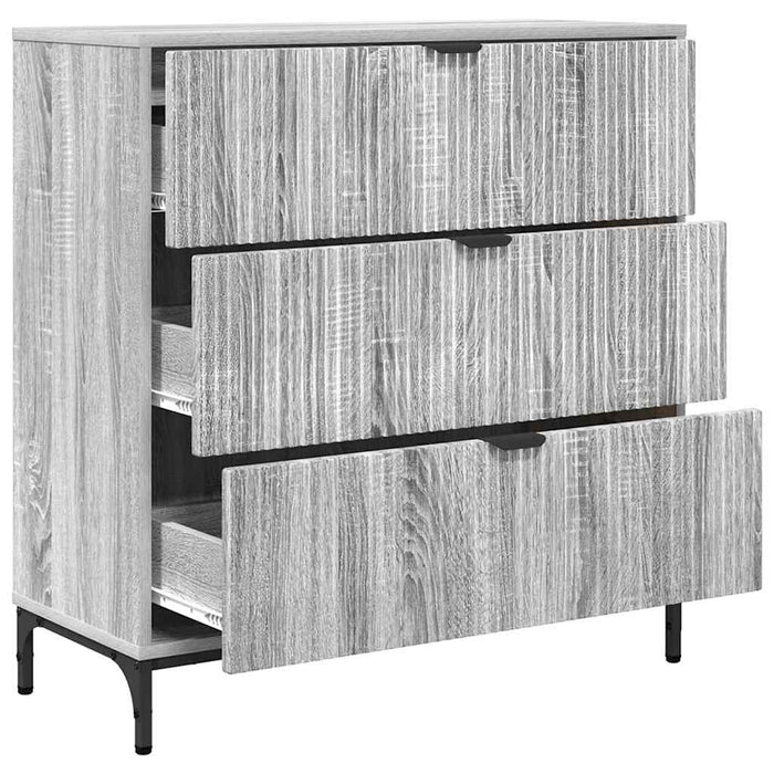 Bufet cu sertar sonoma gri 79.5 x 33 x 82 cm Lemn compozit - WALTI WALTI