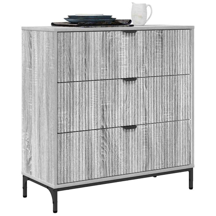 Bufet cu sertar sonoma gri 79.5 x 33 x 82 cm Lemn compozit - WALTI WALTI