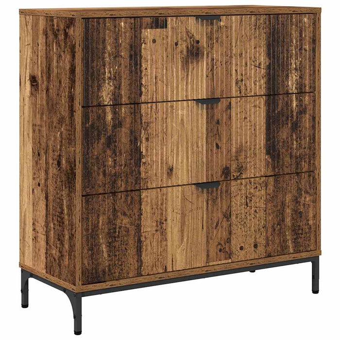 Bufet cu sertar Lemn vechi 79.5 x 33 x 82 cm Lemn compozit - WALTI WALTI