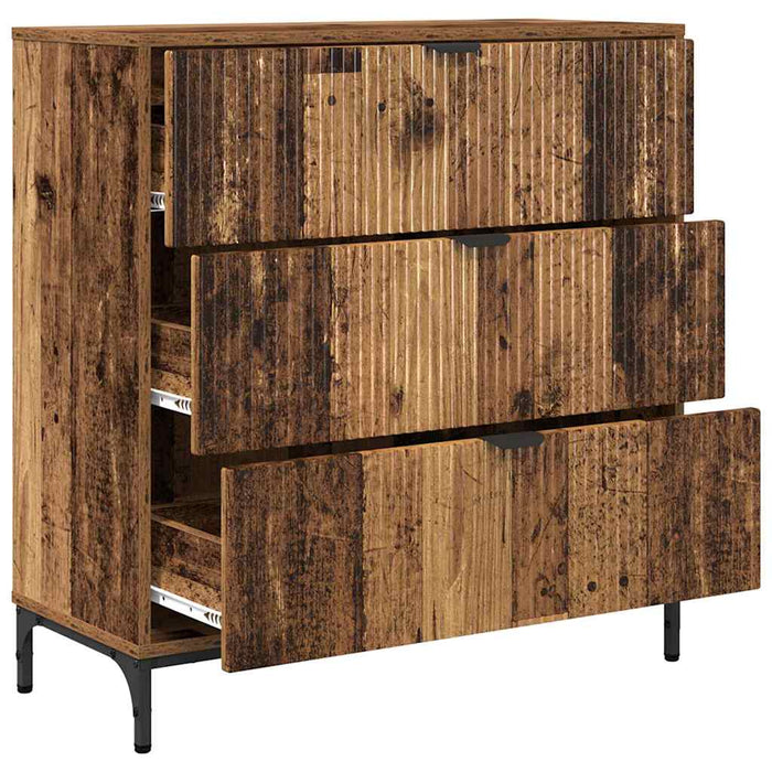 Bufet cu sertar Lemn vechi 79.5 x 33 x 82 cm Lemn compozit - WALTI WALTI