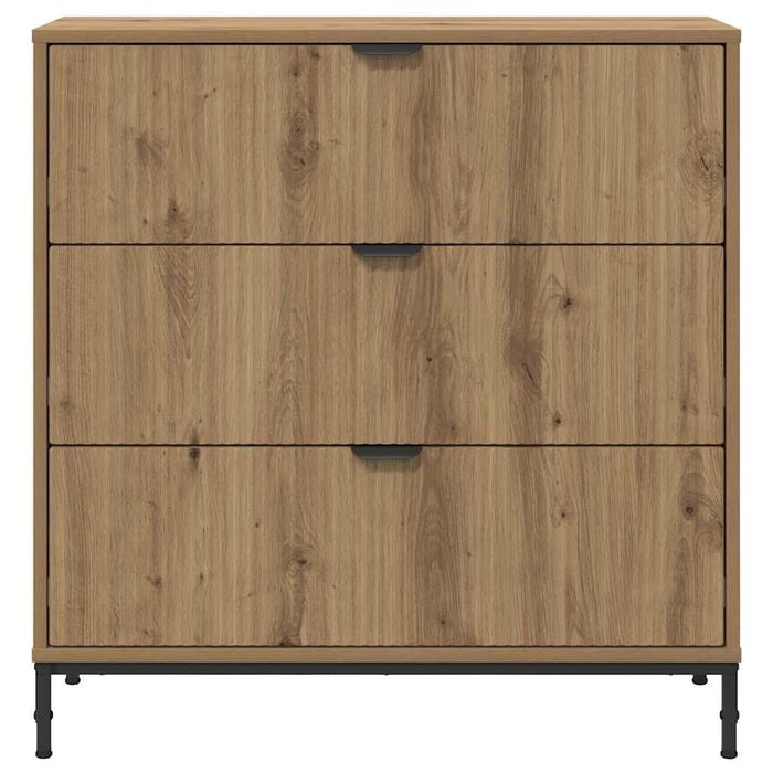 Bufet Stejar Artizanal 79,5 x 33 x 82 cm Lemn compozit WALTI