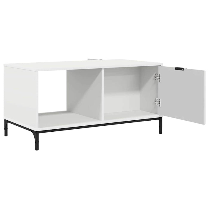 Masă de cafea cu sertar Alb 90 x 49 x 46 cm Lemn compozit - WALTI WALTI
