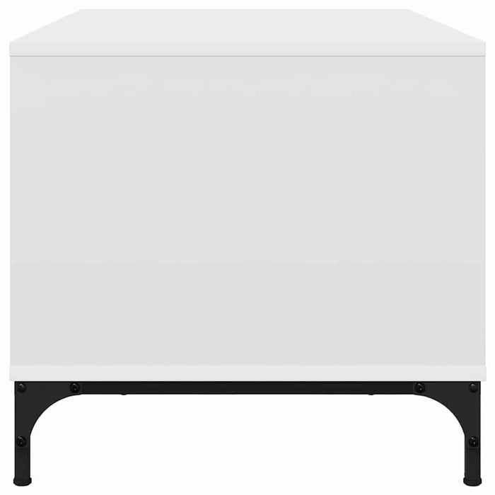 Masă de cafea cu sertar Alb 90 x 49 x 46 cm Lemn compozit - WALTI WALTI