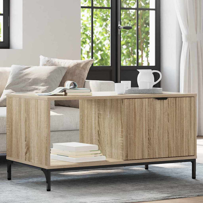 Masă de cafea Stejar Sonoma 90 x 49 x 46 cm Lemn compozit - WALTI WALTI