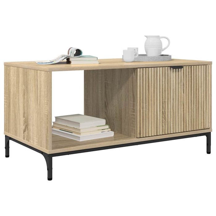 Masă de cafea Stejar Sonoma 90 x 49 x 46 cm Lemn compozit - WALTI WALTI