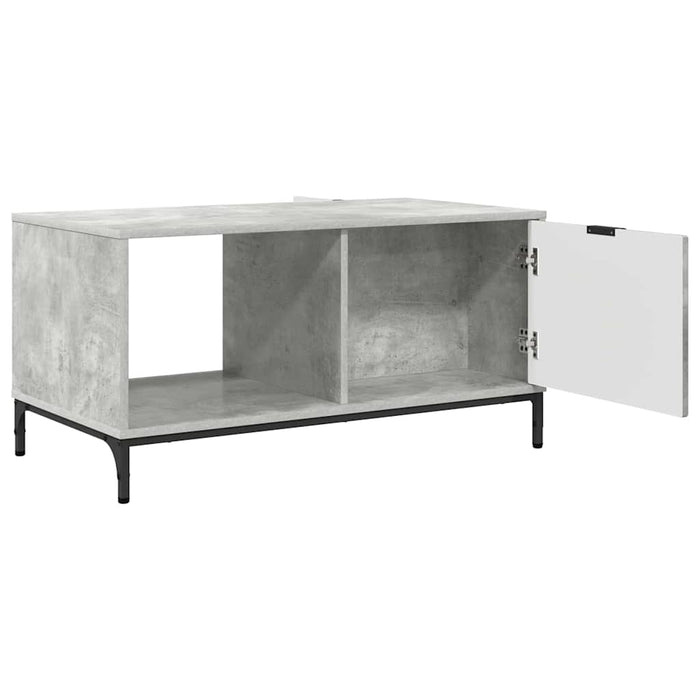 Masă de cafea Gri din beton 90 x 49 x 46 cm Lemn compozit - WALTI WALTI